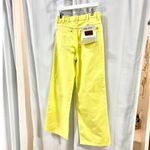 NWT Wrangler x Staud The Loose Low Rise Wide Leg Jeans Yellow Women's W26 X L32 Size 26 Photo 4