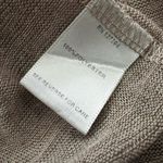 John Mark  Embroidered Boho Open Front long Cardigan Duster Tan Black flowy S Photo 4