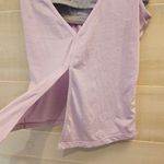 Athleta {M} Fully Focused Criss Cross Tank With Bra Pink Purple Lavender Gray Photo 4