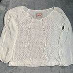 Johnny Was  White eyelet Lace Blouse medium Photo 0