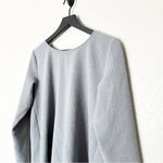 Ruti Tunic Top Womens Hi Lo Hem Long Sleeve Textured Gray Size S/M Photo 2