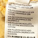 Free People Size XS Yellow Gold Fuzzy Knit V Neck Slub Sweater Photo 3