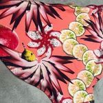 & Other Stories & Other Stories Tropical Fruit Orange Peach Side Tie Bikini Bottoms Sz 12 Large Photo 5