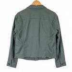 Levi's Utility Jacket Womens S Green Cropped Raw Hem Twill Boxy Tomboy Heritage Photo 4