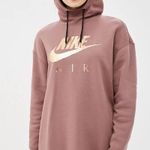 Nike Women’s Air Hoodie Sweater Dress mauve Rose Gold S Photo 0