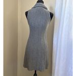 Rebecca Taylor Sweater Dress Women's Size M Gray Sleeveless Sheath Wool Blend Photo 2
