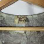 Daytrip Green Burnout Y2K Scoop Neck Henley T-Shirt XS Photo 3