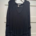 We The Free Black waffles long sleeve FP Photo 0