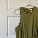 Lululemon Mesh Overlay High-Neck Dress Bronze Green Photo 6