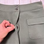 Banana Republic  Olive Green Crepe Military Skirt Size 4 Photo 4