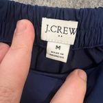J.Crew Woman Size Medium blue satin like modest elastic waistband skirt Photo 1