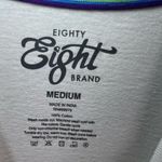 Eighty Eight Rainbow Proud Crew Neck T-Shirt White Short Sleeve Embroidered NEW Adult Medium Photo 2