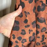 Zapelle Brown/Black Animal Print Short Sleeve Aline Midi Dress size 1X Photo 6