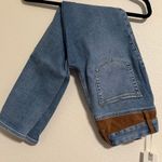 Good American NWT Good Legs Suede Mixing Skinny Jeans Photo 0