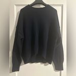 Quince Organic Cotton Boyfriend Crew Sweater in Navy Photo 5