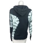 AQUA  Black White Tie Dye Hooded Hoodie Pullover Sweatshirt Sweater Top Sz S Photo 1