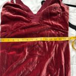 Anthropologie  Velvet V-neck Mulberry Dress Size 4 Photo 15