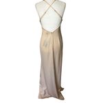 NBD  Valeria Gown in Ivory Small New Womens Crystals Long Maxi Dress Photo 7