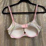 Victoria's Secret Victoria’s Secret Pastel Pink Striped Cotton Plunge Bra 34D Photo 1
