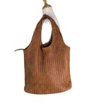 Platania Woven Italian Leather Extra Large Slouchy Hobo Shoulder Bag Brown Photo 15