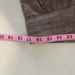 BCBG Maxazria Brown Linen Paperbag Pants Size 8 Wide Leg Academia Career Classic Photo 11