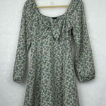 Lila Rose Lily Rose Floral Dress in Multi Print Sz M Long Sleeves Tie at front Photo 0