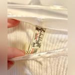 Free People ivory ribbed sweater leggings with velvet waistband Photo 2