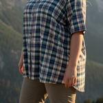 Levi's VINTAGE 1970’s Blue, Cream Red & green Plaid Shirt Size 44 PLUS 2X Photo 0