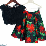 Sherri Hill 2 Piece Rose Print Dress Style 50603 0 Party Pageant Dance Floral Photo 0