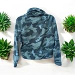 Old Navy Funnel-Neck Camouflage Cropped Microfleece Sweatshirt Small Photo 1