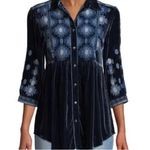 Johnny Was heavily embroidered velvet Naomi smoked shirt/jacket NWT Photo 9