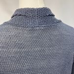 Pure Jill Womens M/L Open Linen Rayon Cardigan Grey Blue Coastal Spring Classic Gray Size M Photo 10