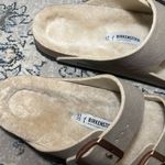 Birkenstock Arizona Shearling Desert Dust Gray Taupe Sandals Photo 8