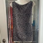Ann Taylor  Sz 10 Cheetah Leopard Print Tank Animal Scoop Neck & Medalion Photo 2