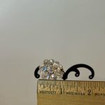 Vintage Laguna clip on earrings faceted clear aurora borealis cascading crystals Photo 10