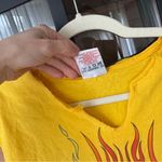 Vintage 2002 Harley Davidson reworked cropped tee top tank cowboy texas diy Orange Size L Photo 6