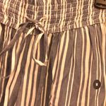 Hollister Ultra High Rise Paperbag Wide Leg Striped Cropped Pants Blue White M Photo 3