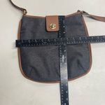 Talbots ‎ Women’s Crossbody Size 11.5X10.5 Gray & Brown Photo 9