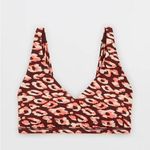 Aerie OFFLINE By Goals Plunge Sports Bra NWT Maplewood Animal Print size Small Photo 0
