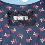 Reformation Wrap Dress Black and Ditzy Floral Print size XS Photo 2