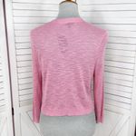 Torrid  Slub Knit 3/4 Sleeve Cropped Shrug Cardigan Pink Large Photo 3