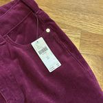 Pilcro Anthropologie Women 25 New Skinny Maroon Purple High-rise Cords Pants Photo 9