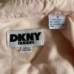 DKNY  Jeans 100% Silk Oversized Button Down Shirt Pale Peach Photo 2