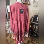 White Mark brick red boho midi dress with embroidered yoke. NWT. Size XL. Photo 5