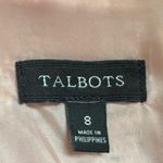 Talbots  Pink Orange White Multi-Color Tweed V Neck Fully Lined Midi Dress Sz 8 Photo 11