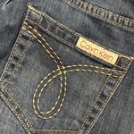 Calvin Klein  size 4 women’s bootcut denim jeans pull on zip button closure Photo 11