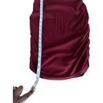 SheIn  Womens Maroon Ribbed Sleeveless Ruched Bodycon Tank Dress Casual Beach  S Photo 4