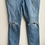 Good American  Good Classic High Rise Medium Wash Distressed Jeans Size 14 / 32 Photo 1