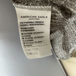 American Eagle  Grey Cropped Ribbed Short Sleeve Top Women's Small Photo 1