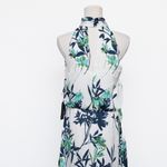 Adrianna Papell Floral Halter Midi Dress Photo 5